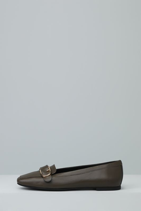 Балетки кожаные с пряжкой Furla фото 1