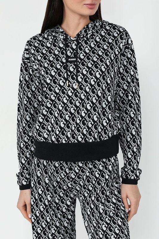 Худи с принтом из монограмм Guess фото 1