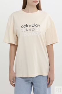 Футболка хлопковая с логотипом COLORPLAY