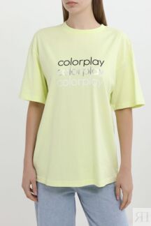 Футболка хлопковая с логотипом COLORPLAY