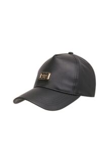 Бейсболка из экокожи Guess