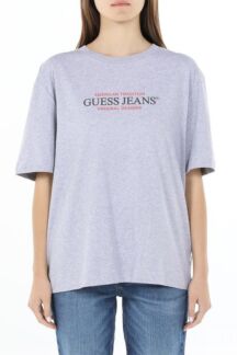 Футболка хлопковая с логотипом Guess Jeans