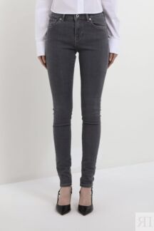 Джинсы однотонные облегающего кроя PEPE JEANS