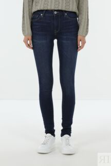 Джинсы с эффектом потертости облегающие PEPE JEANS