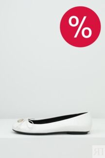 Балетки кожаные с декором Furla