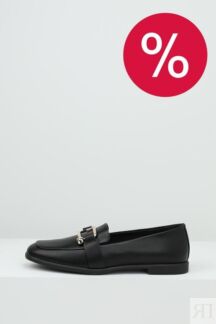 Туфли лоферы кожаные с пряжкой Furla