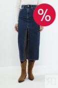 Юбка джинсовая с разрезом Calvin Klein Jeans фото 1