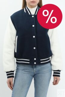 Куртка-бомбер с трикотажными манжетами Tommy Jeans