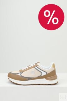 Кроссовки кожаные с логотипом Tommy Hilfiger