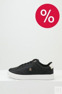 Кеды кожаные с логотипом Tommy Hilfiger