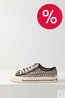Кеды с принтом из монограмм бренда Guess