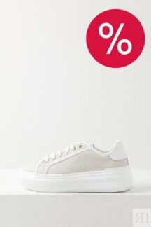 Кеды кожаные на высокой подошве Furla