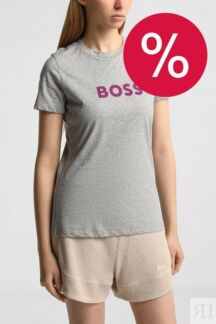 Футболка хлопковая с логотипом BOSS