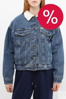 Куртка джинсовая утепленная с меховым воротником Guess Jeans