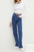 Джинсы клеш однотонные Calvin Klein Jeans фото 2