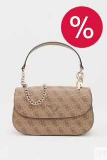 Сумка кросс-боди с принтом из монограмм Eco Erica Guess
