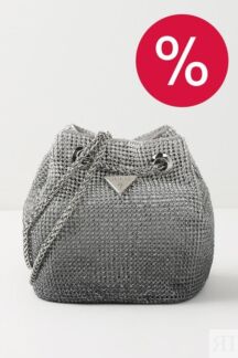 Сумка мешок со стразами Zalina Guess