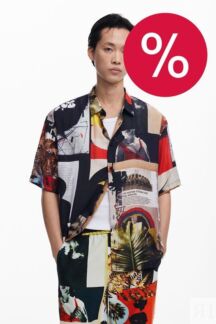Рубашка с коротким рукавом с принтом Desigual