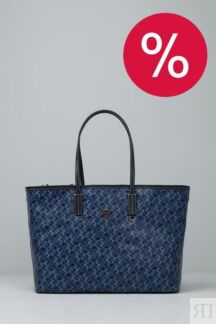 Сумка шоппер с монограммой логотипа TH Monoplay Tommy Hilfiger