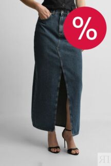 Юбка макси джинсовая с разрезом PEPE JEANS