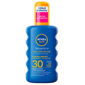 NIVEA Солнцезащитный спрей Sun "Защита и увлажнение" SPF 30