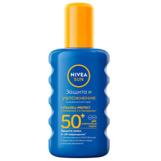 NIVEA Спрей для тела увлажняющий солнцезащитный Защита и увлажнение SPF 50+