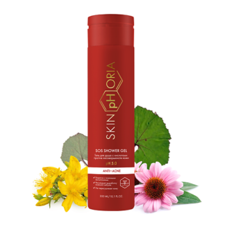 SKINPHORIA Гель для душа с кислотами против несовершенств кожи SOS Shower G