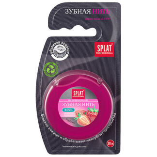 SPLAT Объемная зубная нить с ароматом клубники Professional DentalFloss