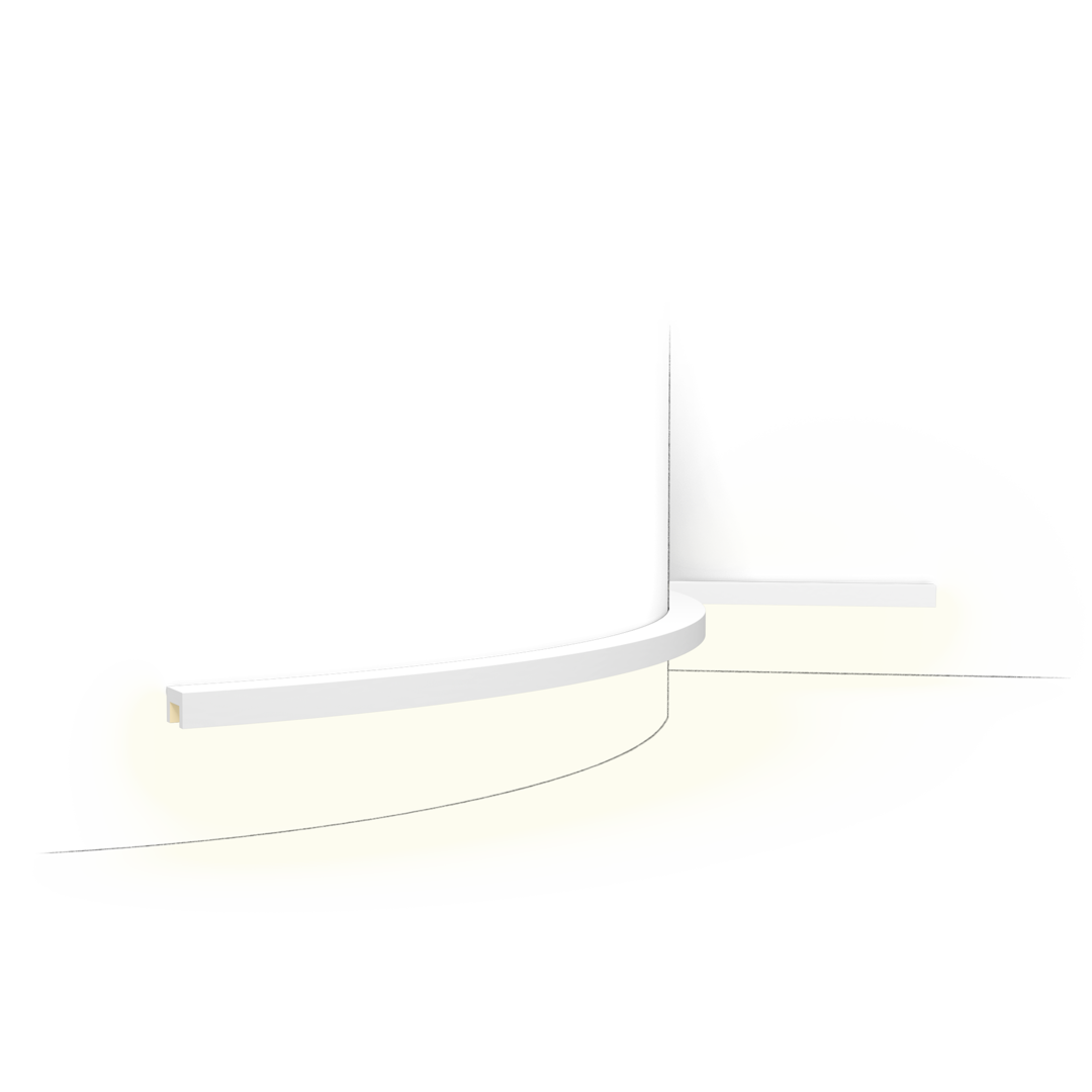 Профиль для скрытого освещения Orac CX190F (гибкий аналог) CX190F_downlighter фото 1