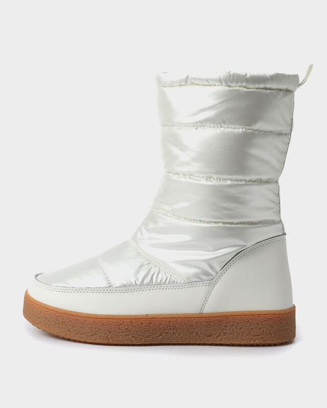 Сапоги Waterproof с широким стеганым голенищем из нейлона фото 1
