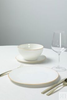 Тарелка обеденная фарфоровая Elegance 21maison