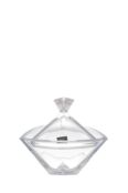 Конфетница хрустальная с крышкой Triangle Crystalite Bohemia фото 3