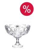 Конфетница на ножке хрустальная Pinwheel Crystalite Bohemia фото 1