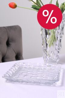 Блюдо для фруктов хрустальное Marble Crystalite Bohemia