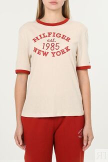 Футболка хлопковая с логотипом Tommy Hilfiger