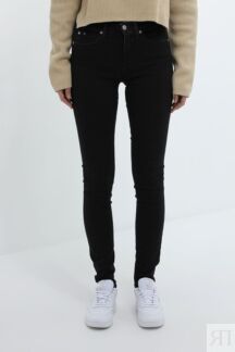 Джинсы однотонные облегающие Calvin Klein Jeans