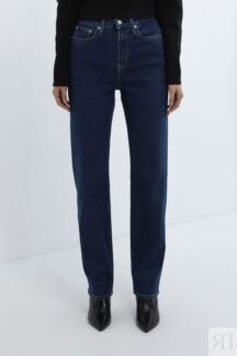 Джинсы однотонные прямого кроя Calvin Klein Jeans