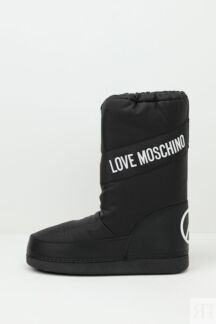 Сапоги утепленные с логотипом Love Moschino