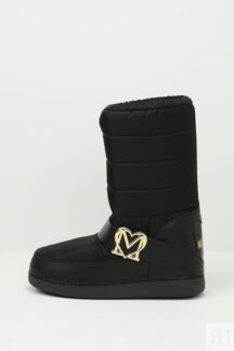Сапоги утепленные с логотипом Love Moschino