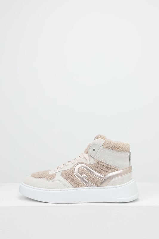 Кроссовки комбинированные с мехом Eco Gemma Furla фото 1