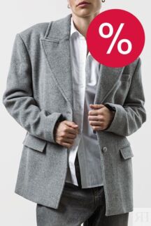 Пальто однобортное из смесовой шерсти Urban Tiger