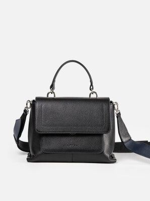 Сумка из натуральной кожи AFINA Модель 586 Афина Модель 586 586ч.сапфир.фл фото 1