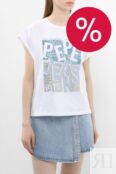 Футболка хлопковая с принтом PEPE JEANS фото 1