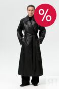 Тренч двубортный из искусственной кожи Fashion Rebels фото 1