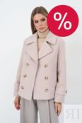 Пальто шерстяное двубортное укороченного кроя ElectraStyle фото 1
