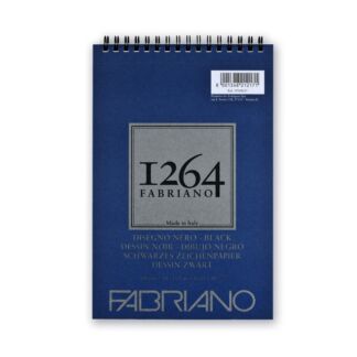 Альбом для графики на спирали Fabriano "1264 BLACK" 14,8х21 см 20 л 200 г F