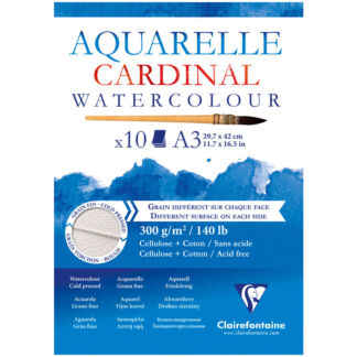 Альбом-склейка для акварели Clairefontaine "Cardinal" Torchon 10 л 300 г, 3