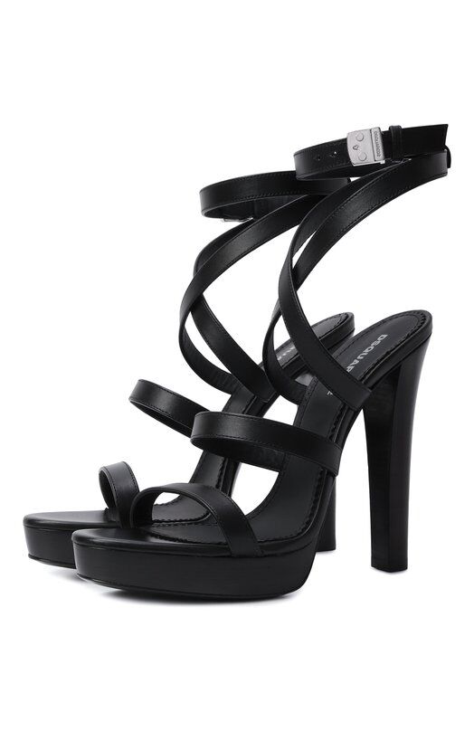 Кожаные босоножки Lock Yourself Dsquared2 HSW0257 фото 1