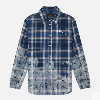 Мужская рубашка Evisu Heritage Vintage Seagull All Over, цвет синий, размер