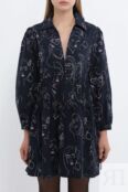 Платье хлопковое c v- вырезом расклешенное Desigual фото 1